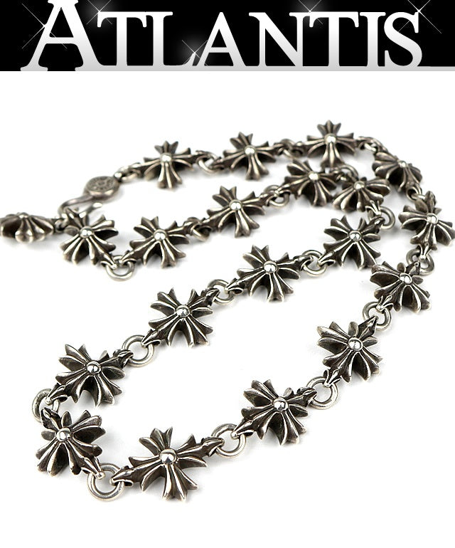 CHROME HEARTS Cutout Cross Silver 20 In. Size ONE SIZE
