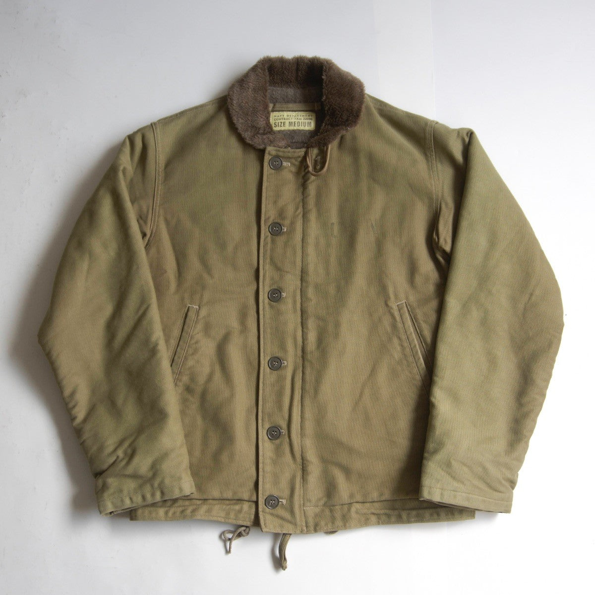 BUZZ RICKSON N-1 Deck Jacket Jungle Cloth Patch Size M