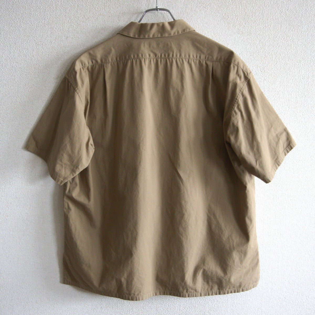 Nigel Cabourn OPEN COLLAR SHIRT COTTON TWILL Green Size 48