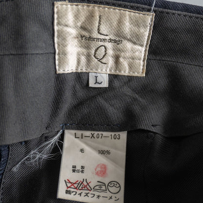 Yohji Yamamoto 90S L.Q. 2-pleat wide tapered Size 34