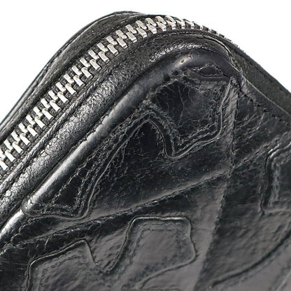 CHROME HEARTS Quilted Cross Patch Wallet Black Size ONE SIZE