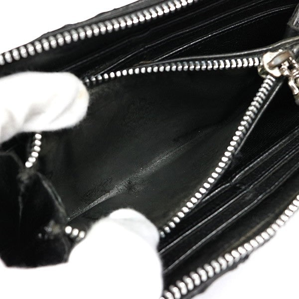 CHROME HEARTS Quilted Cross Patch Wallet Black Size ONE SIZE