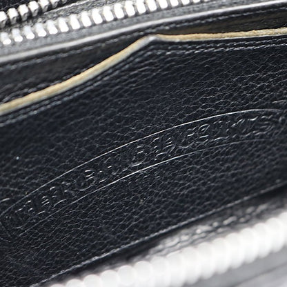 CHROME HEARTS Quilted Cross Patch Wallet Black Size ONE SIZE