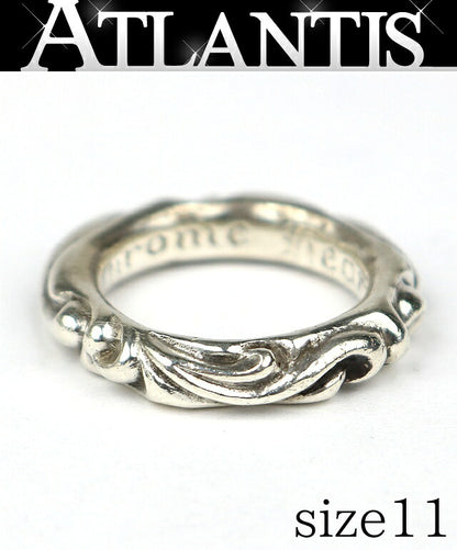 CHROME HEARTS Scroll Band Ring Silver Size ONE SIZE