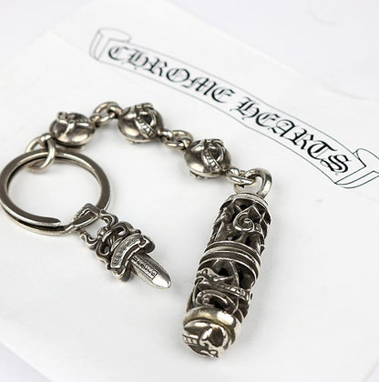 CHROME HEARTS Celtic #5 Dagger SV925 Silver Wallet Size ONE SIZE