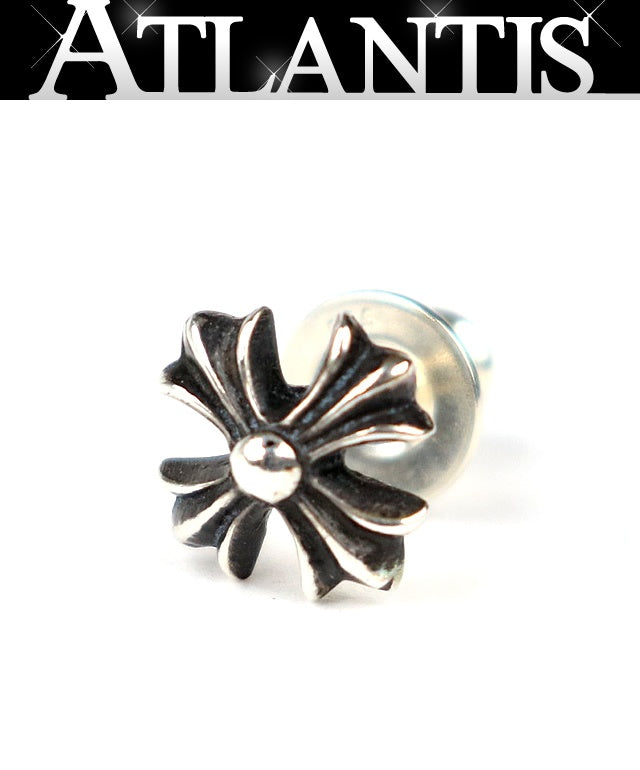CHROME HEARTS No2 CH Plus Stud Earring Silver Size ONE SIZE