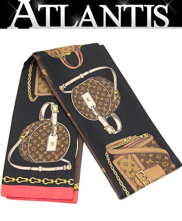 Louis Vuitton Bandeau Tribute To Silk Scarf Black