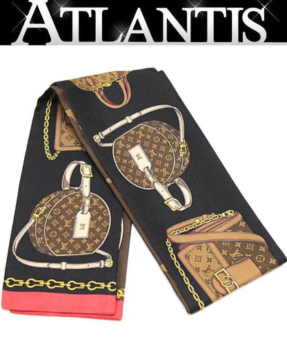 Louis Vuitton Bandeau Tribute To Silk Scarf Black