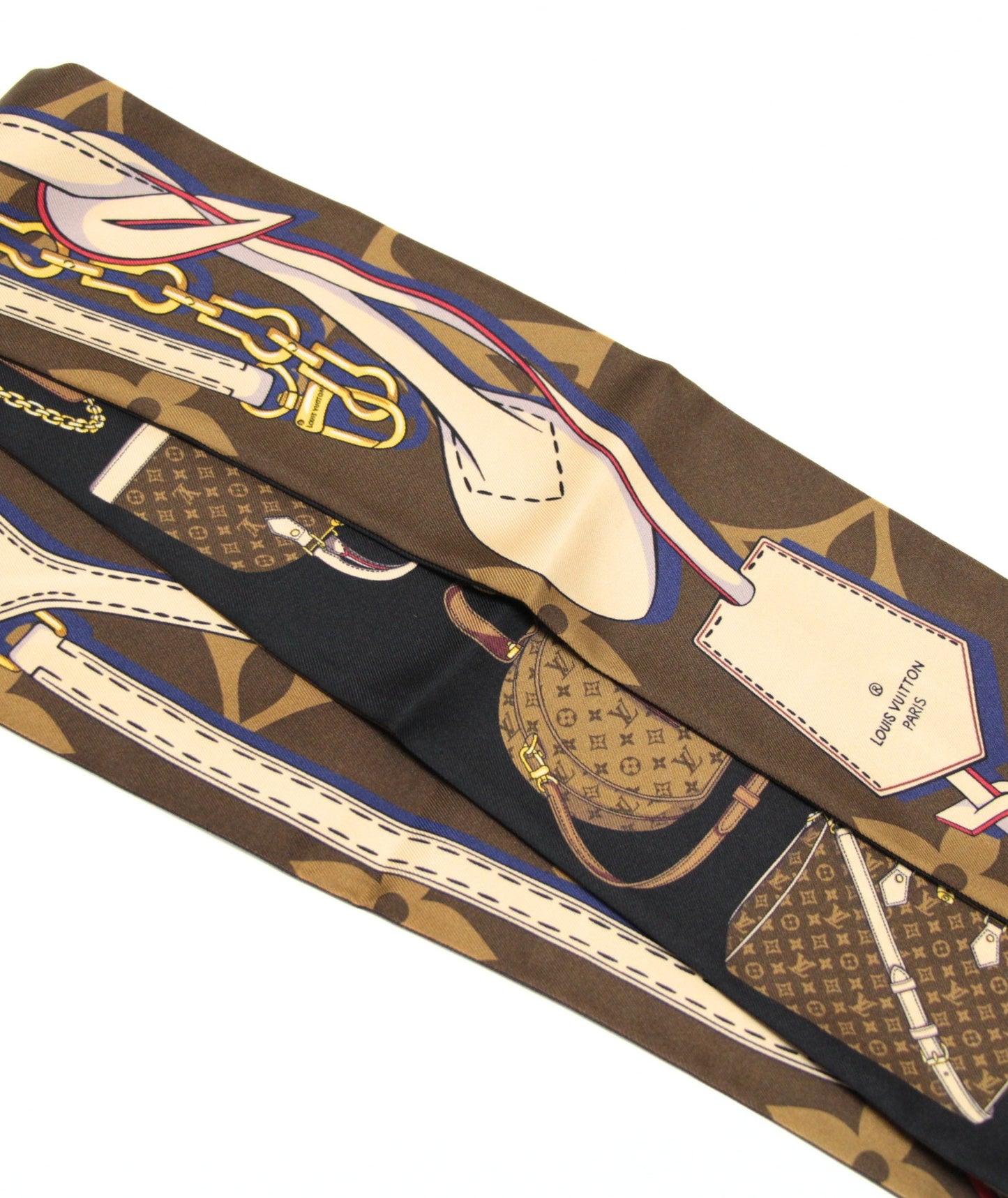 Louis Vuitton Bandeau Tribute To Silk Scarf Black
