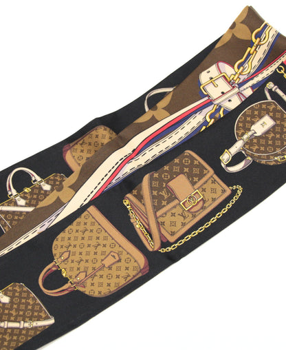Louis Vuitton Bandeau Tribute To Silk Scarf Black