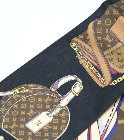 Louis Vuitton Bandeau Tribute To Silk Scarf Black