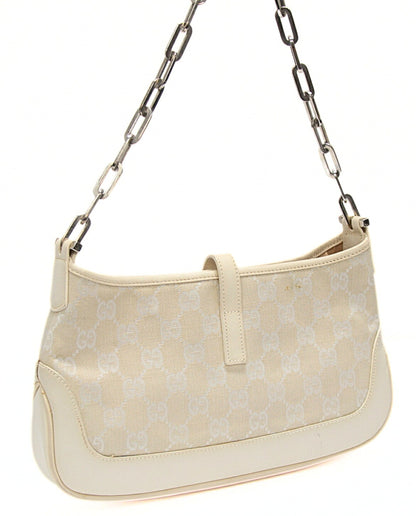 GUCCI Jackie GG Canvas Leather Shoulder Bag Size ONE SIZE
