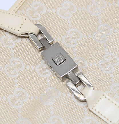 GUCCI Jackie GG Canvas Leather Shoulder Bag Size ONE SIZE