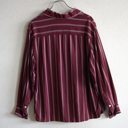 Wacko Maria Striped Open Collar Shirt Size S