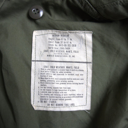 US ARMY M-65 3rd Field Jacket Size MEDIUM-REGULAR