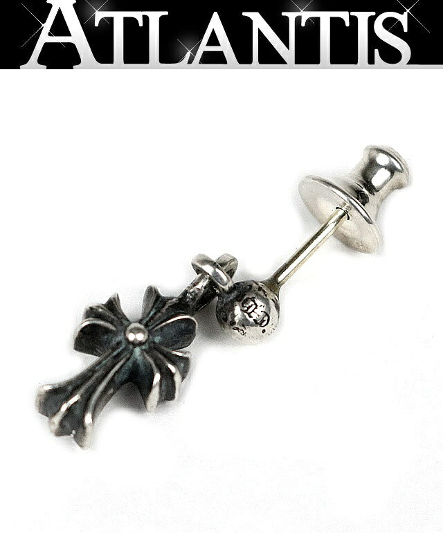 CHROME HEARTS Stack CH Cross Earring Silver Size ONE SIZE
