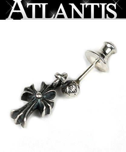 CHROME HEARTS Stack CH Cross Earring Silver Size ONE SIZE