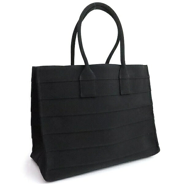 Salvatore Ferragamo Canvas Beach Bag Black Size ONE SIZE