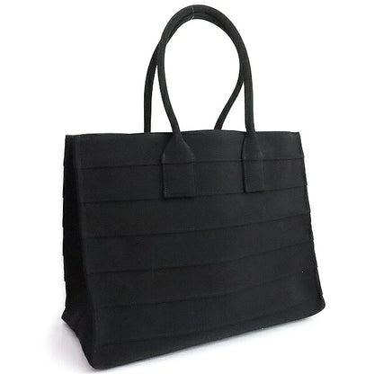 Salvatore Ferragamo Canvas Beach Bag Black Size ONE SIZE