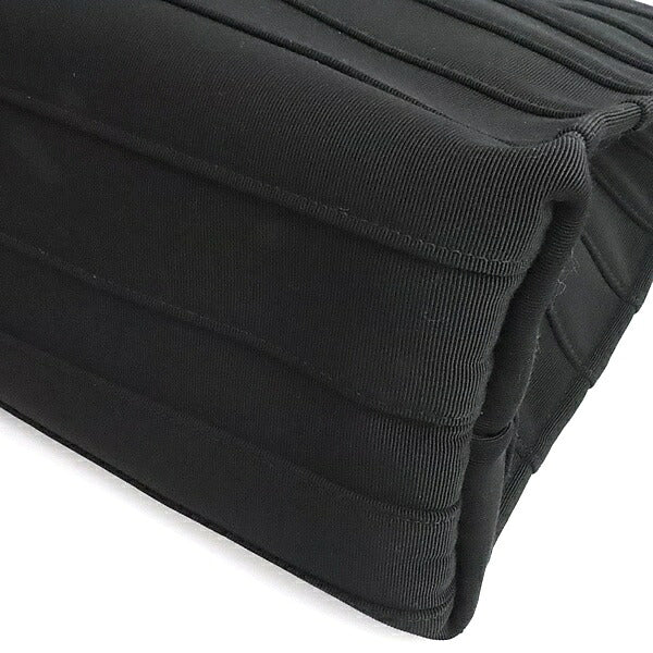 Salvatore Ferragamo Canvas Beach Bag Black Size ONE SIZE