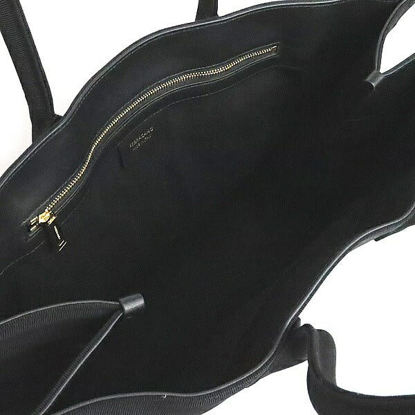 Salvatore Ferragamo Canvas Beach Bag Black Size ONE SIZE