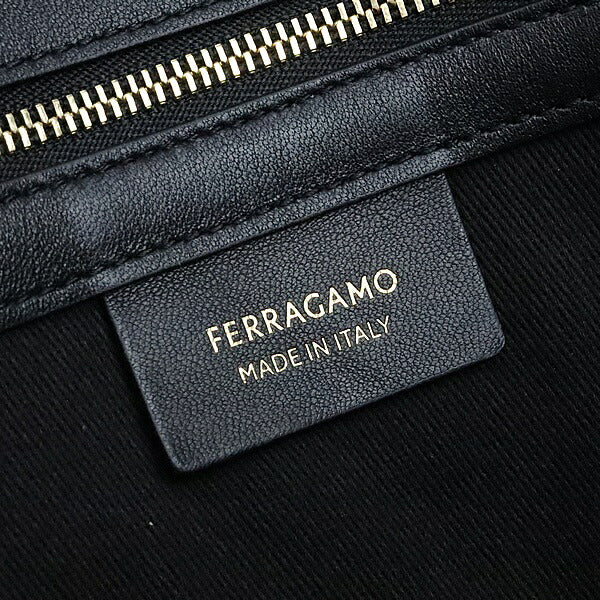 Salvatore Ferragamo Canvas Beach Bag Black Size ONE SIZE