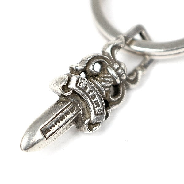 CHROME HEARTS Small Cross Silver Keyring Size ONE SIZE