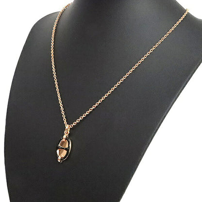 HERMES Mini Maillon PM Necklace Black/Rose Size ONE SIZE