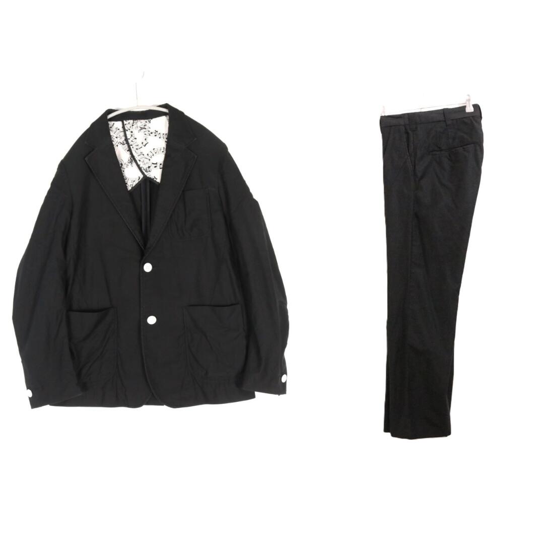 NUMBER (N)INE Cotton 3-Piece Suit Jacket Black Size 3/3/3