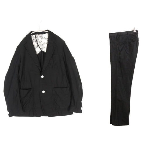 NUMBER (N)INE Cotton 3-Piece Suit Jacket Black Size 3/3/3