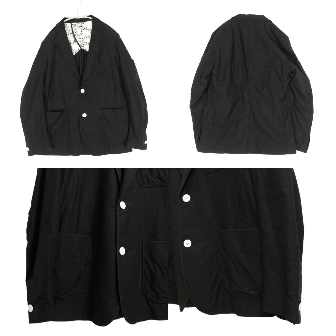 NUMBER (N)INE Cotton 3-Piece Suit Jacket Black Size 3/3/3