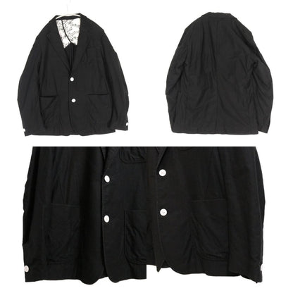 NUMBER (N)INE Cotton 3-Piece Suit Jacket Black Size 3/3/3