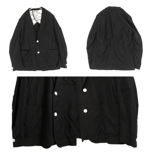 NUMBER (N)INE Cotton 3-Piece Suit Jacket Black Size 3/3/3
