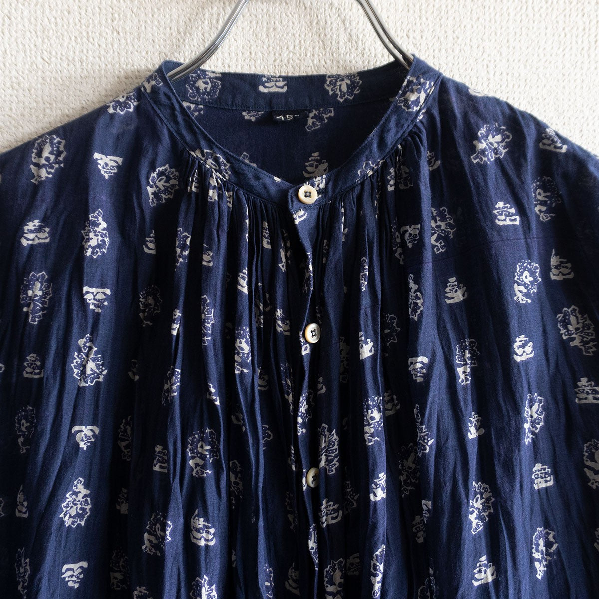 45R Feather Khadi Silk Blouse