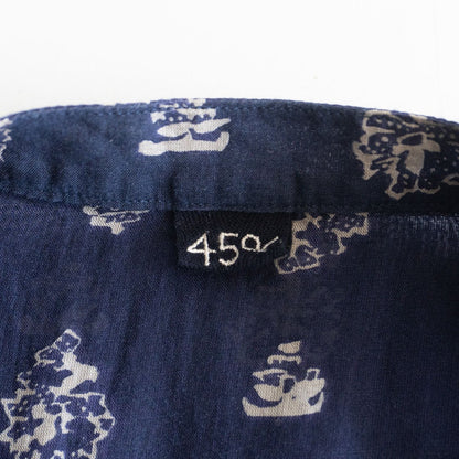 45R Feather Khadi Silk Blouse