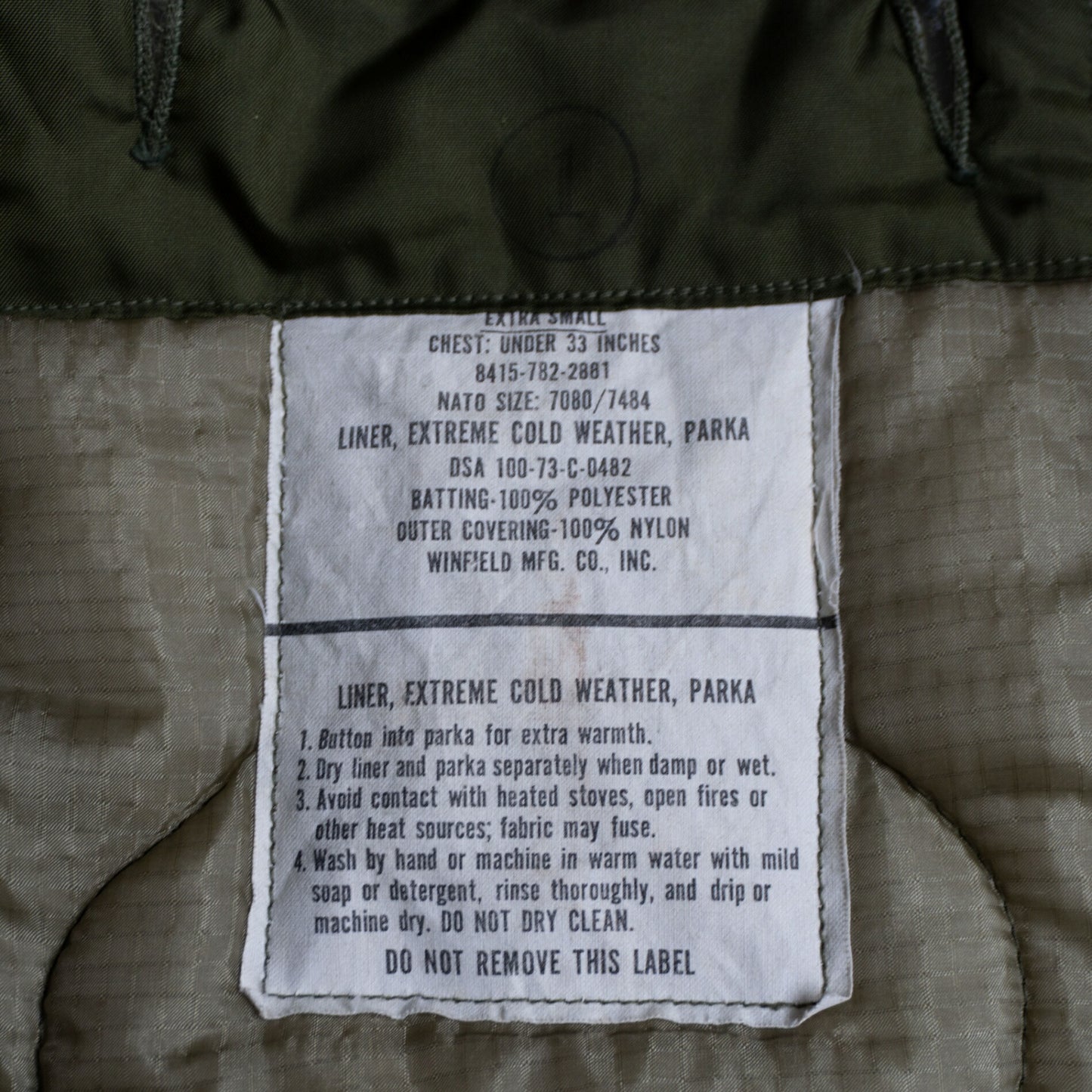 US ARMY 80S M-65 Mod Coat Size XS
