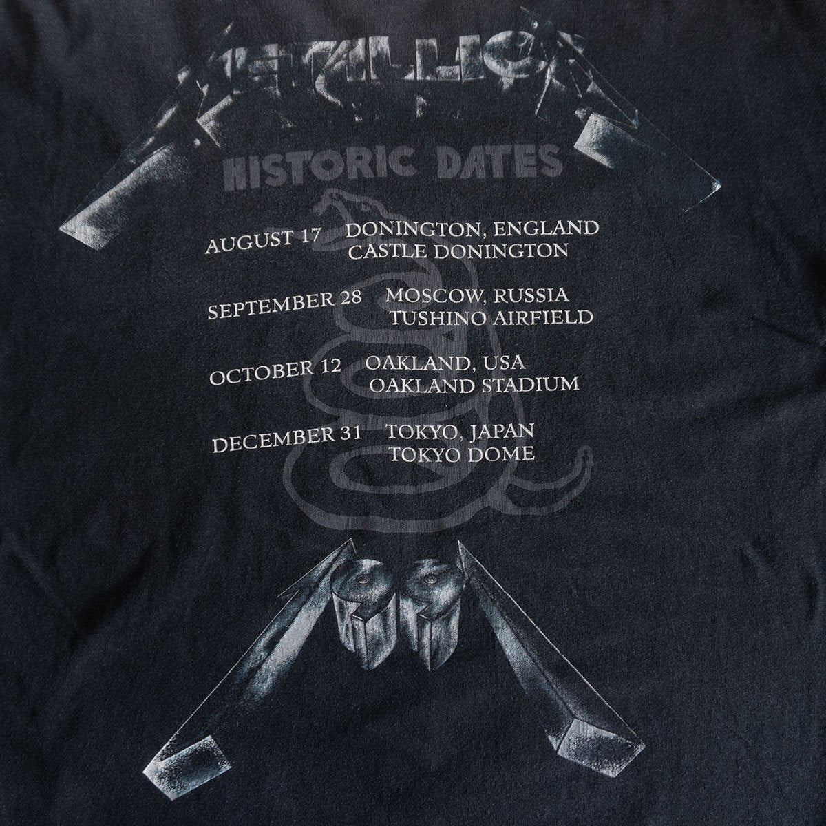 Metallica 90S 1991 Tour Tee T-Shirt Size L