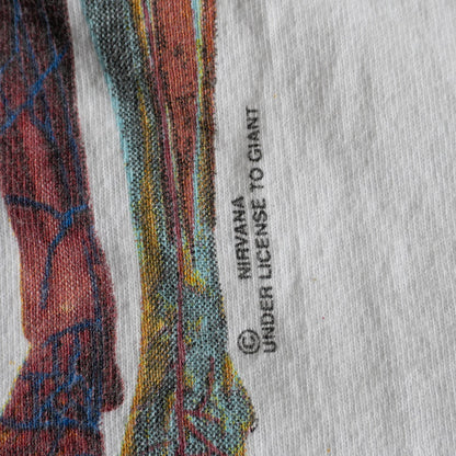 NIRVANA IN UTERO T 90S Nirvana In Utero Tee T-Shirt Size L