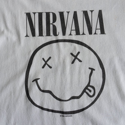 Nirvana 00S 1992 Smile T-shirt Size L