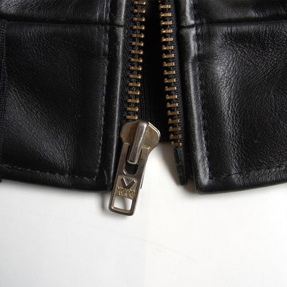 VANSON All-leather varsity jacket Black Size 38