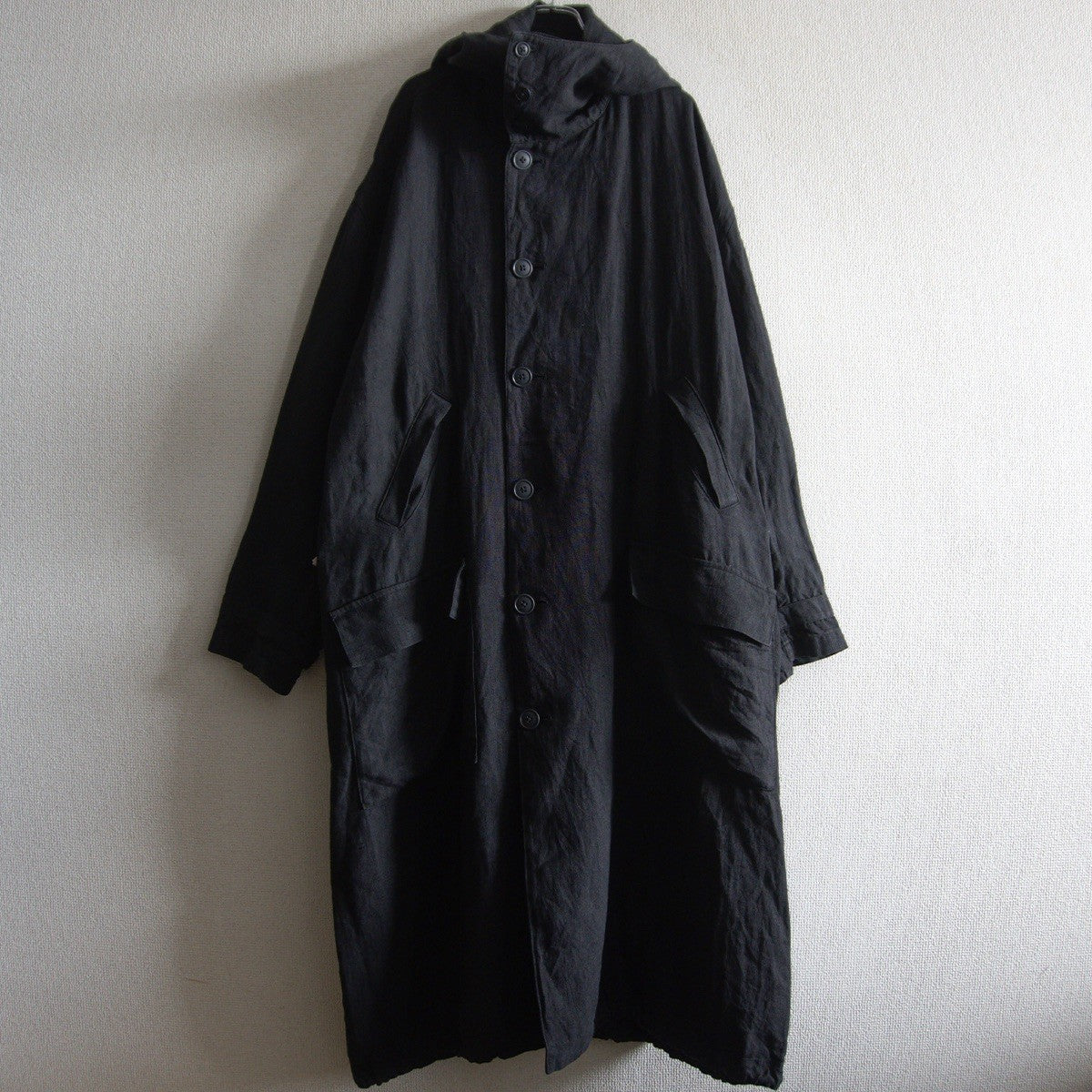 Y's for Men 90S Hooded Linen Coat Size XXL