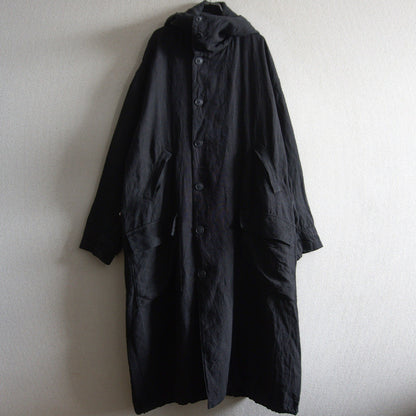 Y's for Men 90S Hooded Linen Coat Size XXL