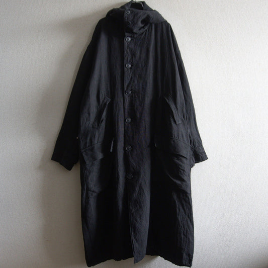 Y's for Men 90S Hooded Linen Coat Size XXL