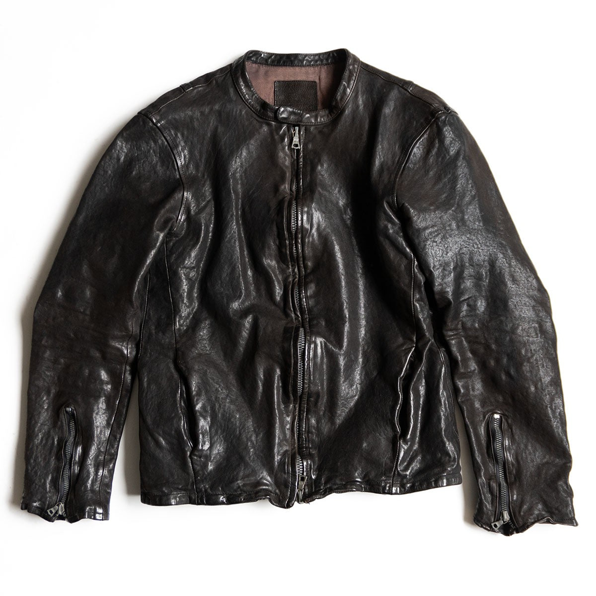 ISAMU KATAYAMA BACKLASH Double Dye Leather Riders Jkt Size L