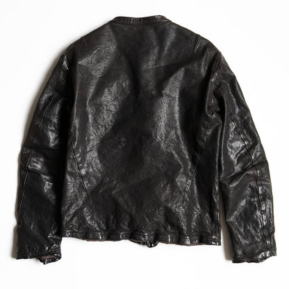 ISAMU KATAYAMA BACKLASH Double Dye Leather Riders Jkt Size L