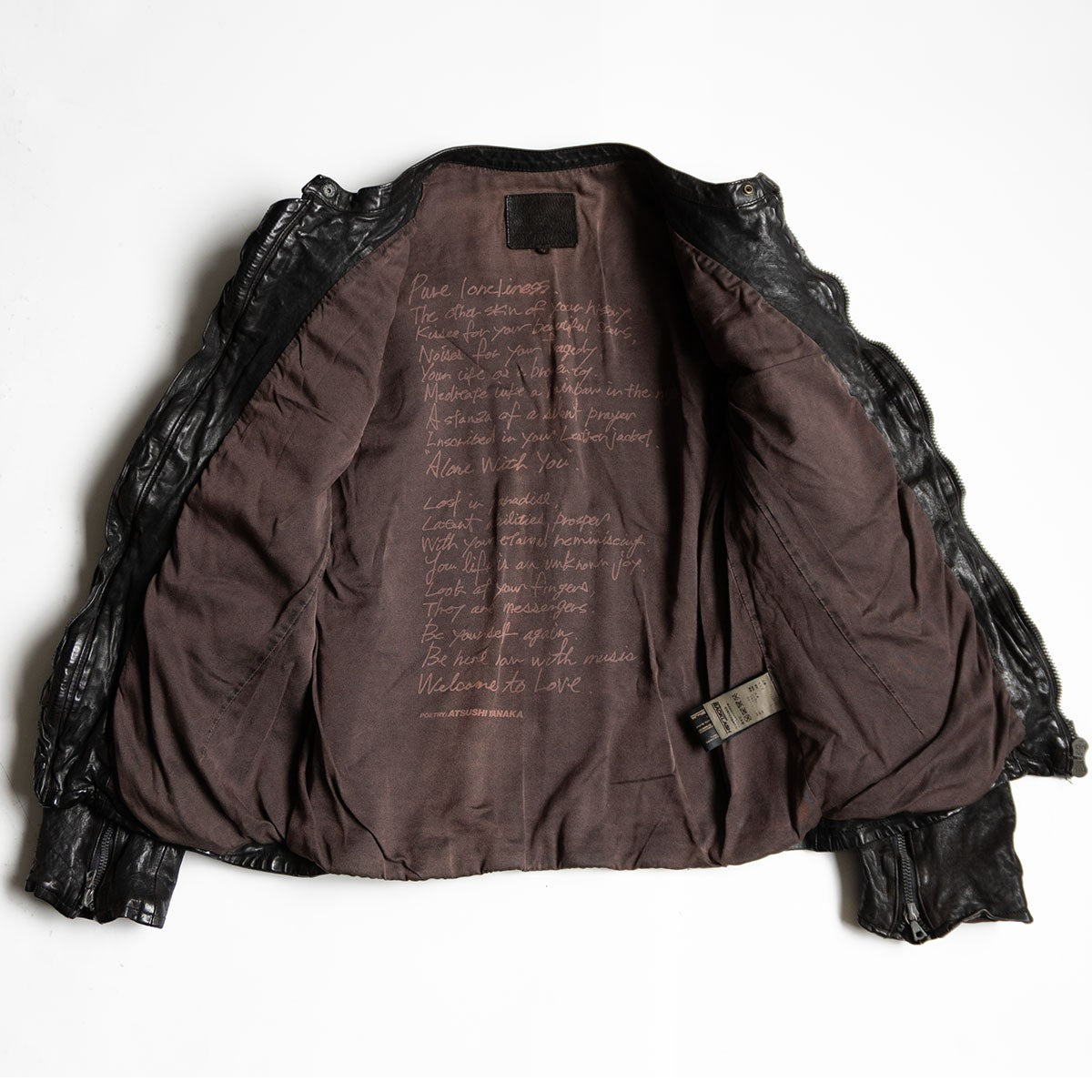 ISAMU KATAYAMA BACKLASH Double Dye Leather Riders Jkt Size L