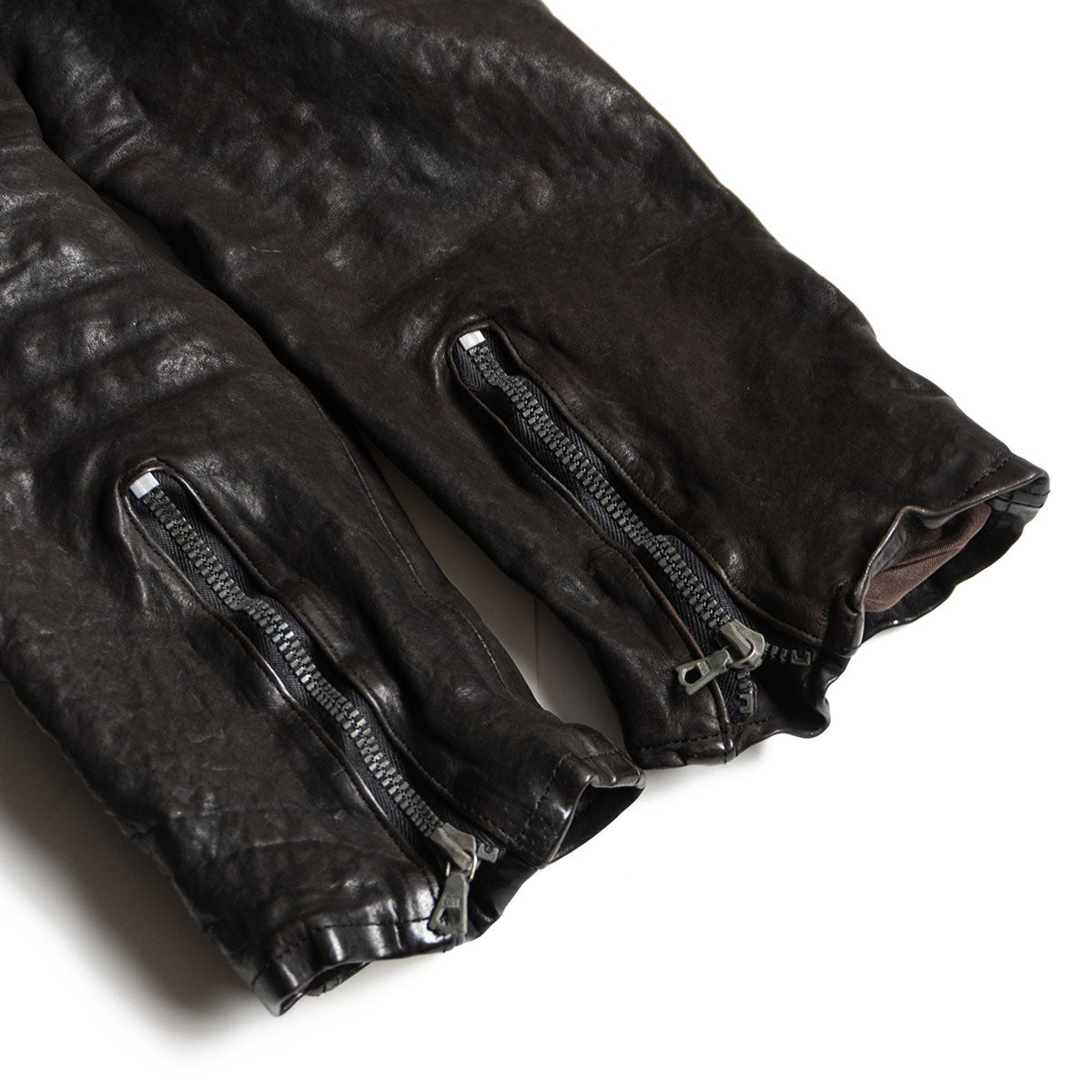 ISAMU KATAYAMA BACKLASH Double Dye Leather Riders Jkt Size L