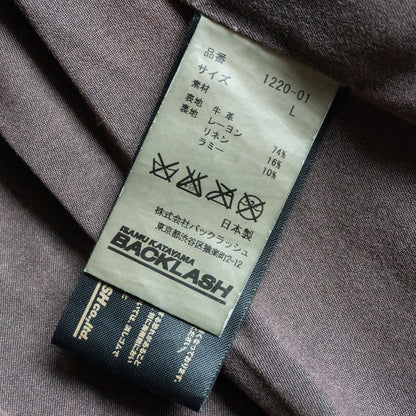 ISAMU KATAYAMA BACKLASH Double Dye Leather Riders Jkt Size L