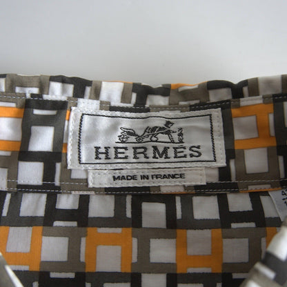 Hermes H Monogram Cotton Shirt Size 42