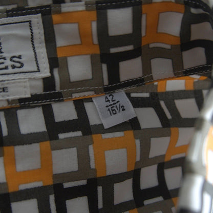 Hermes H Monogram Cotton Shirt Size 42